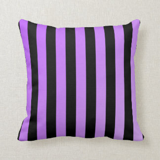Purple Stripes (Faint Ombre) Throw Pillow