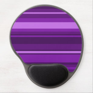 Purple stripes gel mouse pad