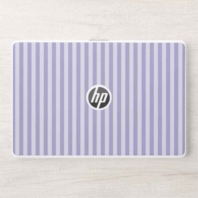 Purple Stripes HP Laptop Skin (Front)