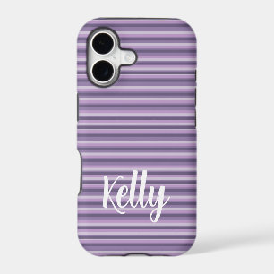 Purple stripes iPhone 17 case