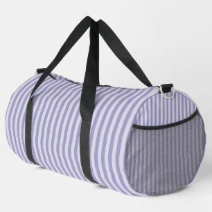 Purple Stripes Large Duffle Bag