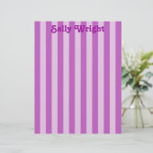 Purple Stripes Letterhead (Standing Front)
