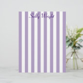 Purple Stripes Letterhead (Standing Front)