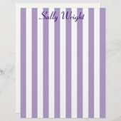 Purple Stripes Letterhead (Front/Back)
