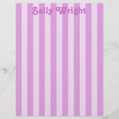 Purple Stripes Letterhead (Front)