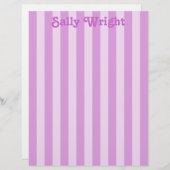 Purple Stripes Letterhead (Front/Back)