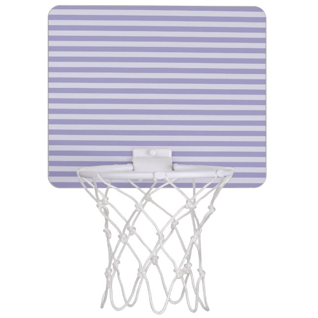 Purple Stripes Mini Basketball Hoop (Front)