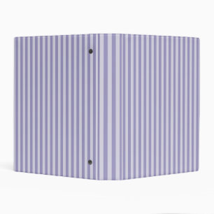 Purple Stripes Mini Binder