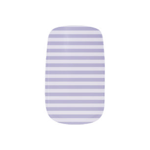 Purple Stripes Minx Nail Art