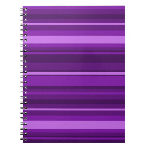 Purple stripes notebook