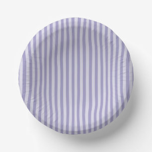 Purple Stripes Paper Bowls