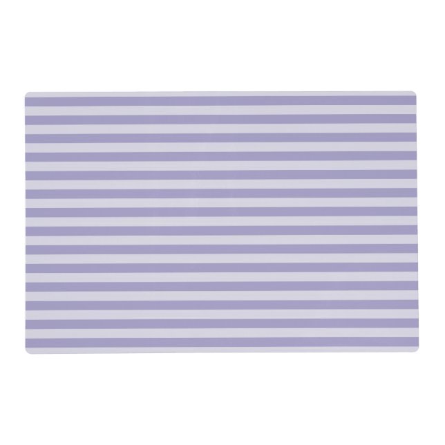 Purple Stripes Pattern Placemat (Front)