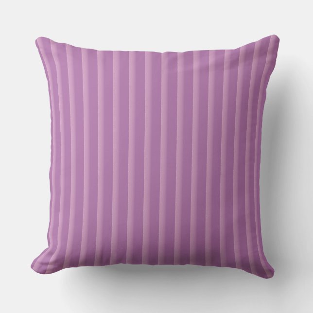 purple stripes pattern Throw Pillow (Front)