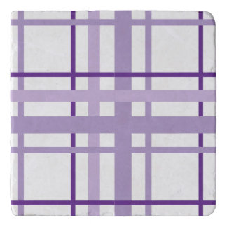 Purple Stripes Pattern  Trivet