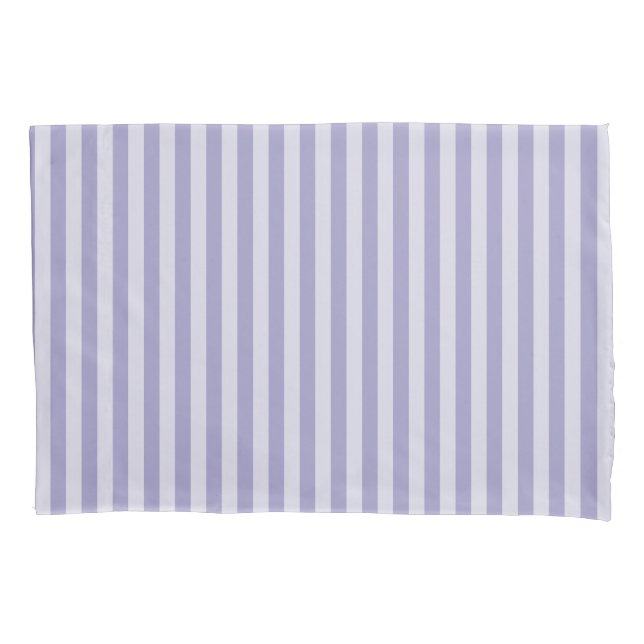 Purple Stripes Pillow Case (Front-Left)