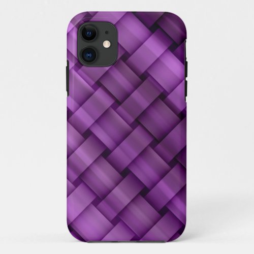 Purple stripes seamless art graphic design iPhone 11 case