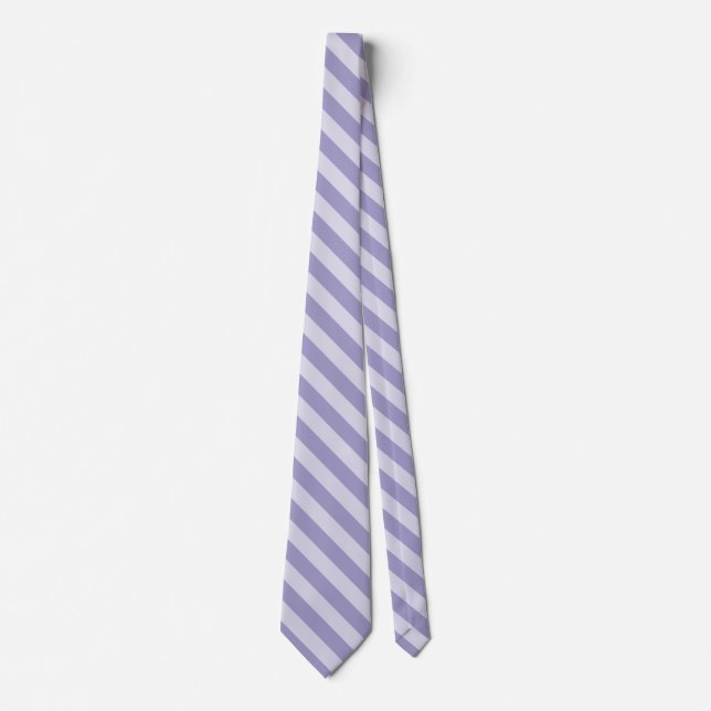 Purple Stripes Seamless Pattern Neck Tie (Front)