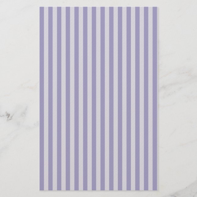 Purple Stripes Seamless Pattern Stationery (Front)
