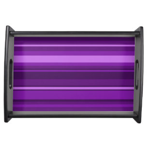 Purple stripes serving tray