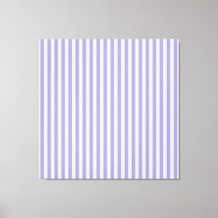 Purple Stripes Stretched Canvas Print