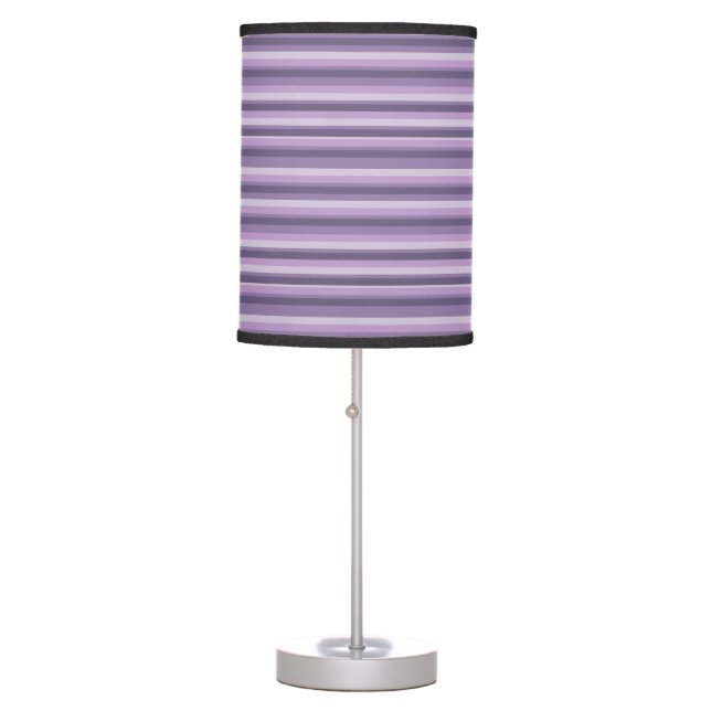 Purple stripes table lamp (Front)