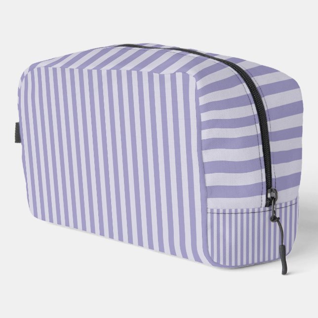 Purple Stripes Toiletry Bag (Right Corner)