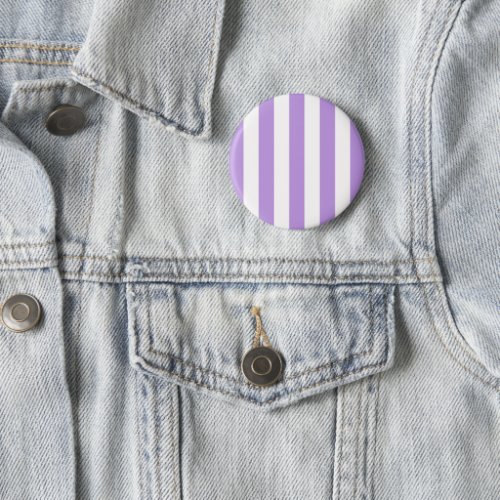 Purple Stripes White Stripes Striped Pattern Button