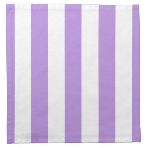 Purple Stripes White Stripes Striped Pattern Cloth Napkin
