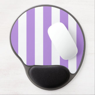 Purple Stripes, White Stripes, Striped Pattern Gel Mouse Pad