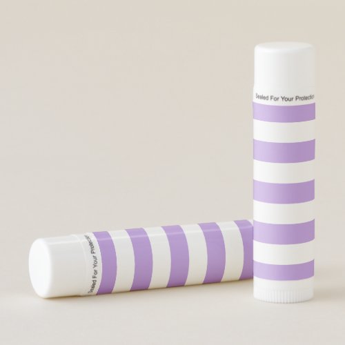 Purple Stripes White Stripes Striped Pattern Lip Balm