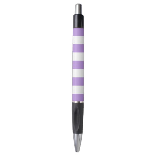 Purple Stripes White Stripes Striped Pattern Pen