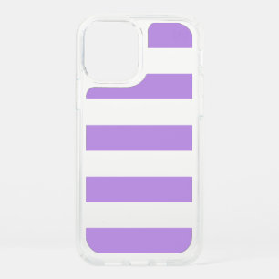 Purple Stripes, White Stripes, Striped Pattern Speck iPhone 12 Case