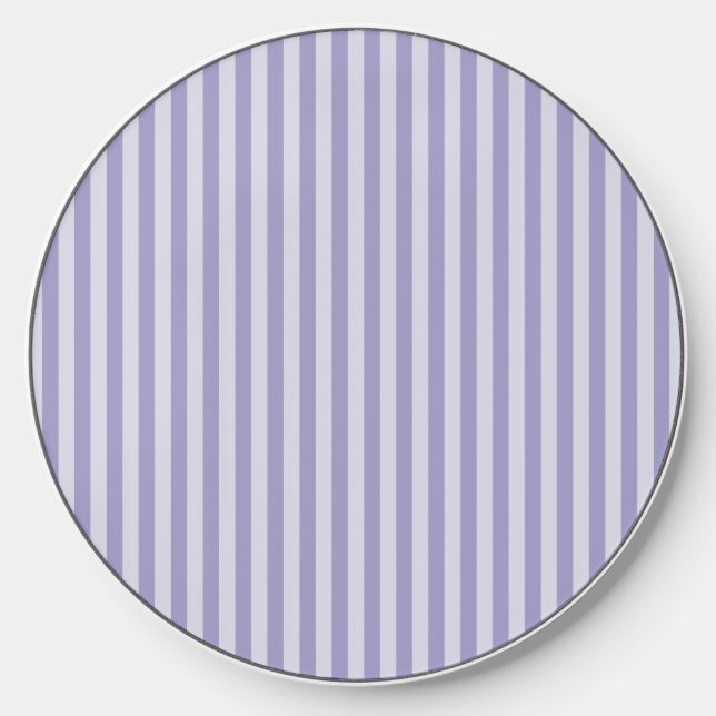 Purple Stripes Wireless Charger (Front)