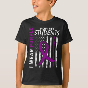 Purple Students Special Ed Teacher Epilepsy Awaren T-Shirt