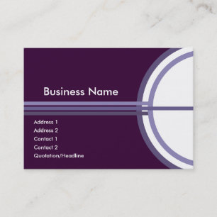 Purple Success Chubby Business Card