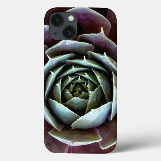 Purple Succulent Close-Up Case-Mate iPhone Case (Back)