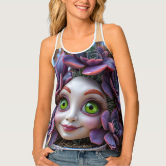 Purple Succulent Plant | Women's Tank Top