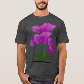 Purple summer flowers plant T-Shirt