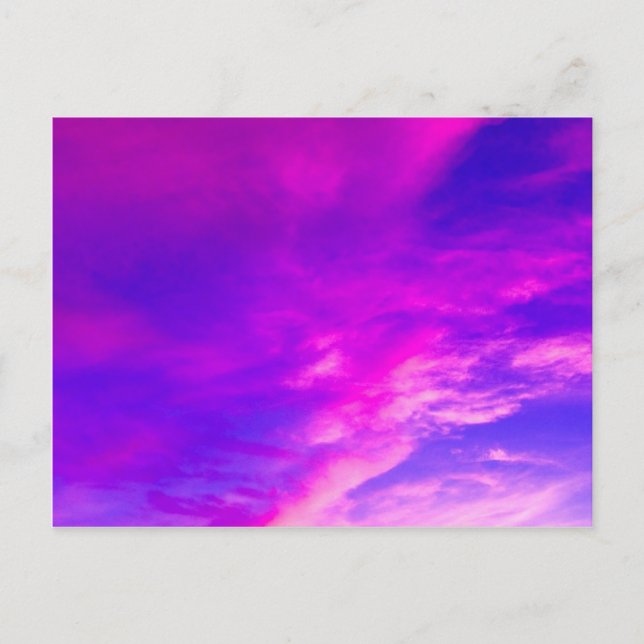 Purple Summer Sky Postcard (Front)