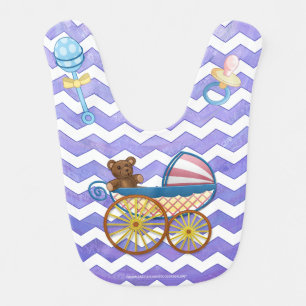 Purple Sun Baby Stuff Bib