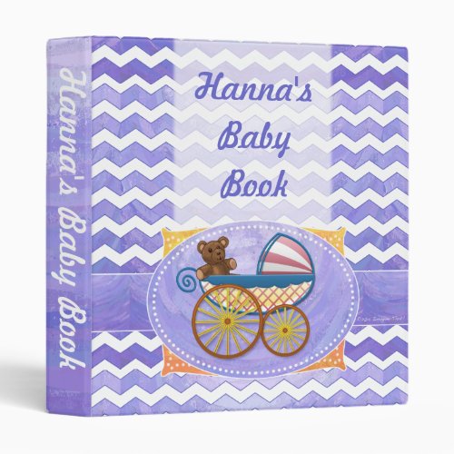 Purple Sun Baby Stuff Binder