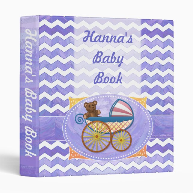 Purple Sun Baby Stuff Binder (Front/Spine)