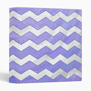 Purple Sun Chevron Pattern 3 Ring Binder