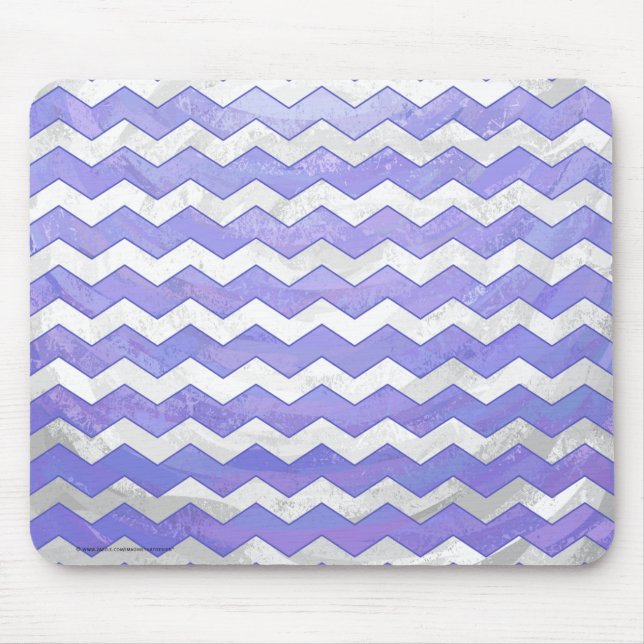 Purple Sun Chevron Pattern Mouse Pad (Front)