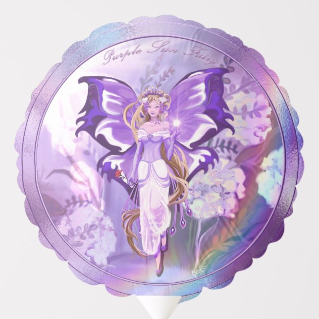 Purple Sun Fairy Balloon (Front)