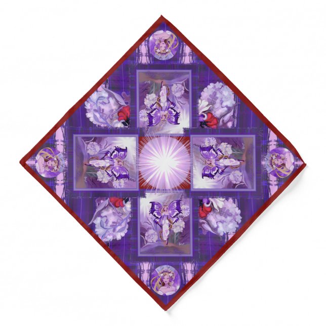 Purple Sun Fairy Bandana (Front)