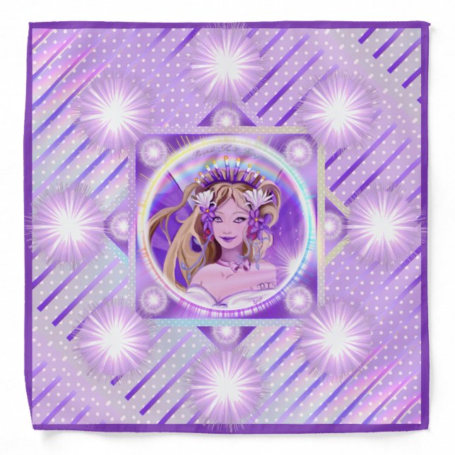 Purple Sun Fairy Bandana (Front)