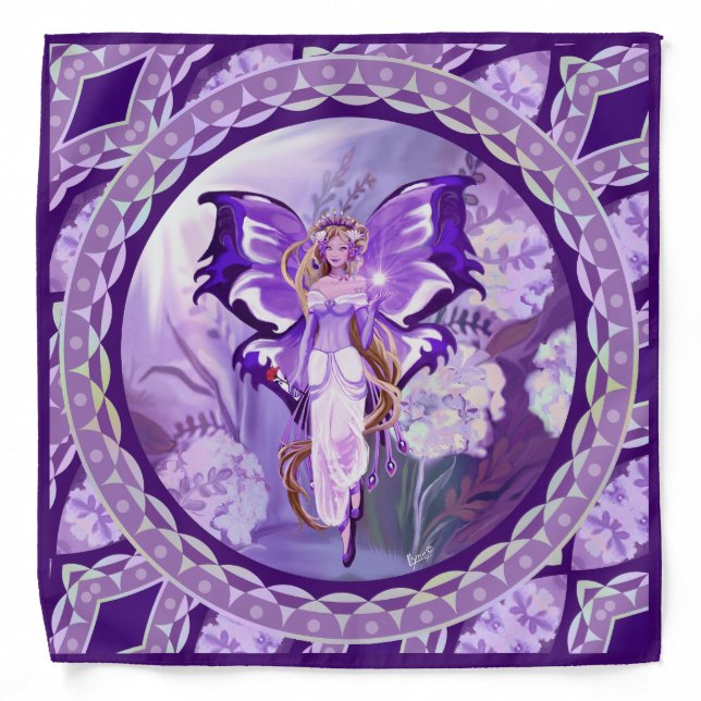 Purple Sun Fairy Bandana (Front)