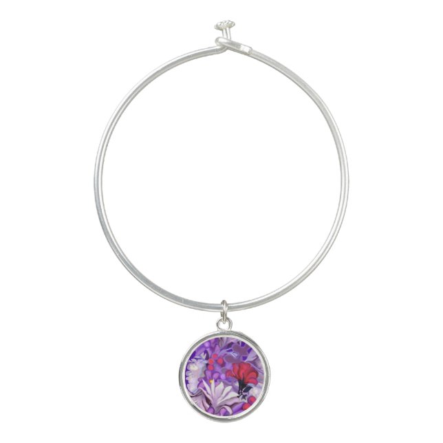 purple sun fairy bangle bracelet (Front)