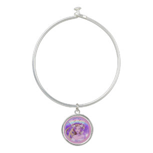 Purple Sun Fairy Bangle Bracelet